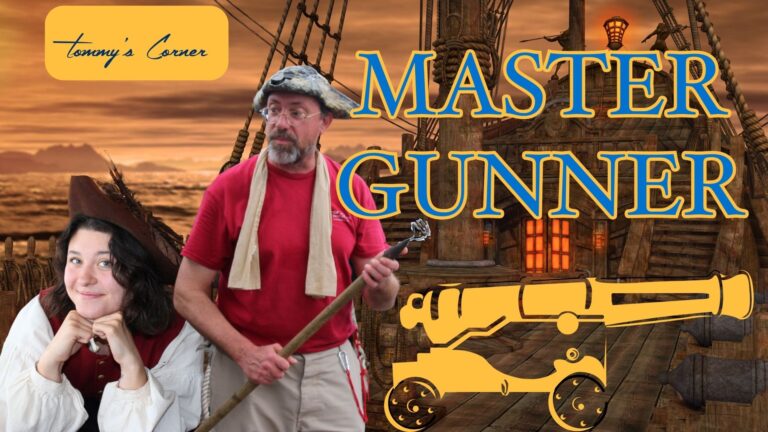 How the Master Gunner Fires a Four Pound Carriage Gun